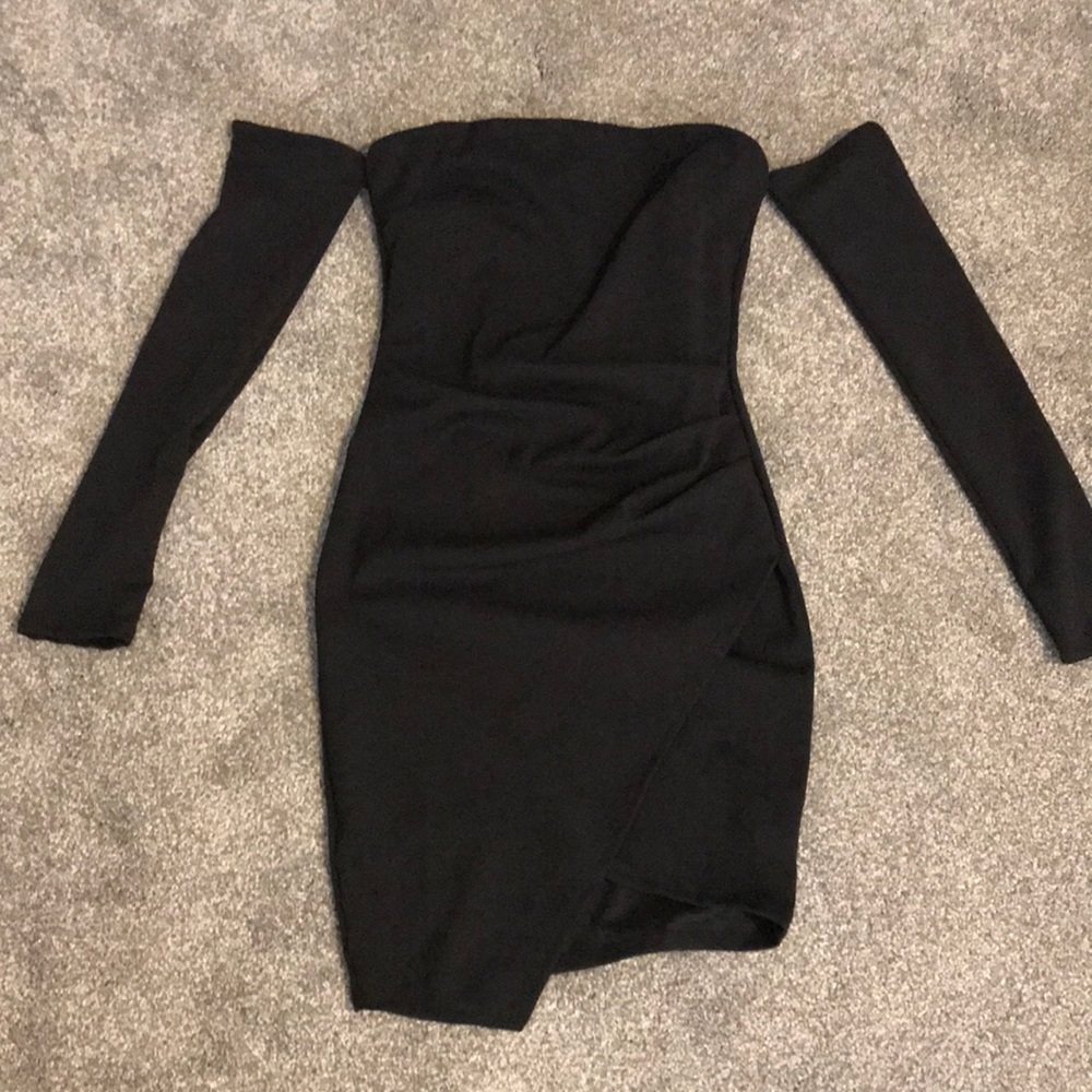 Black little dress.